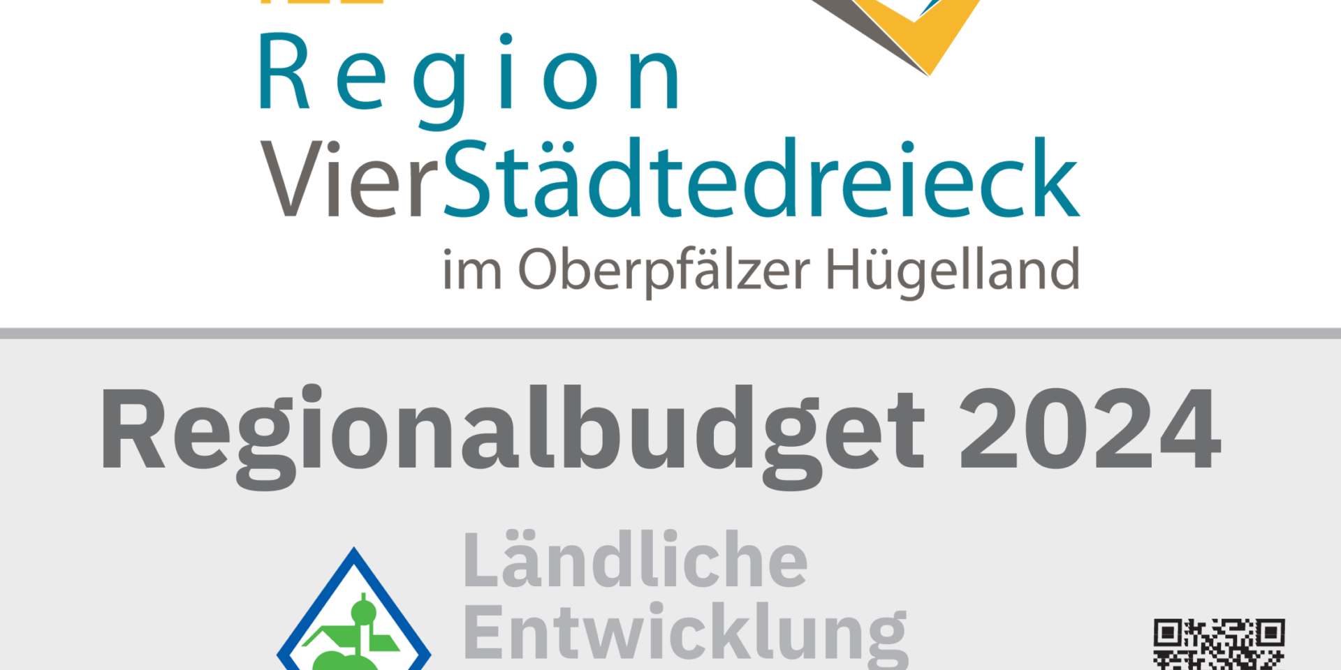 Regionalbudget 2024 Hinweisschild Regionalbudget 2024 ILE Region VierStädtedreieck