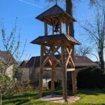 Der neue erbaute Glockenturm der Dorfgemeinschaft Lämmershof / Firkenhof